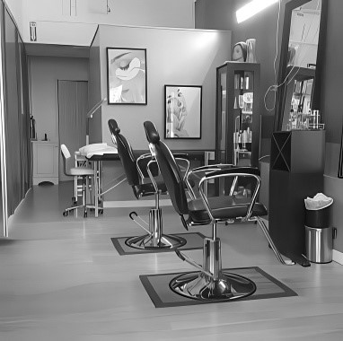 Elegant beauty salon interior